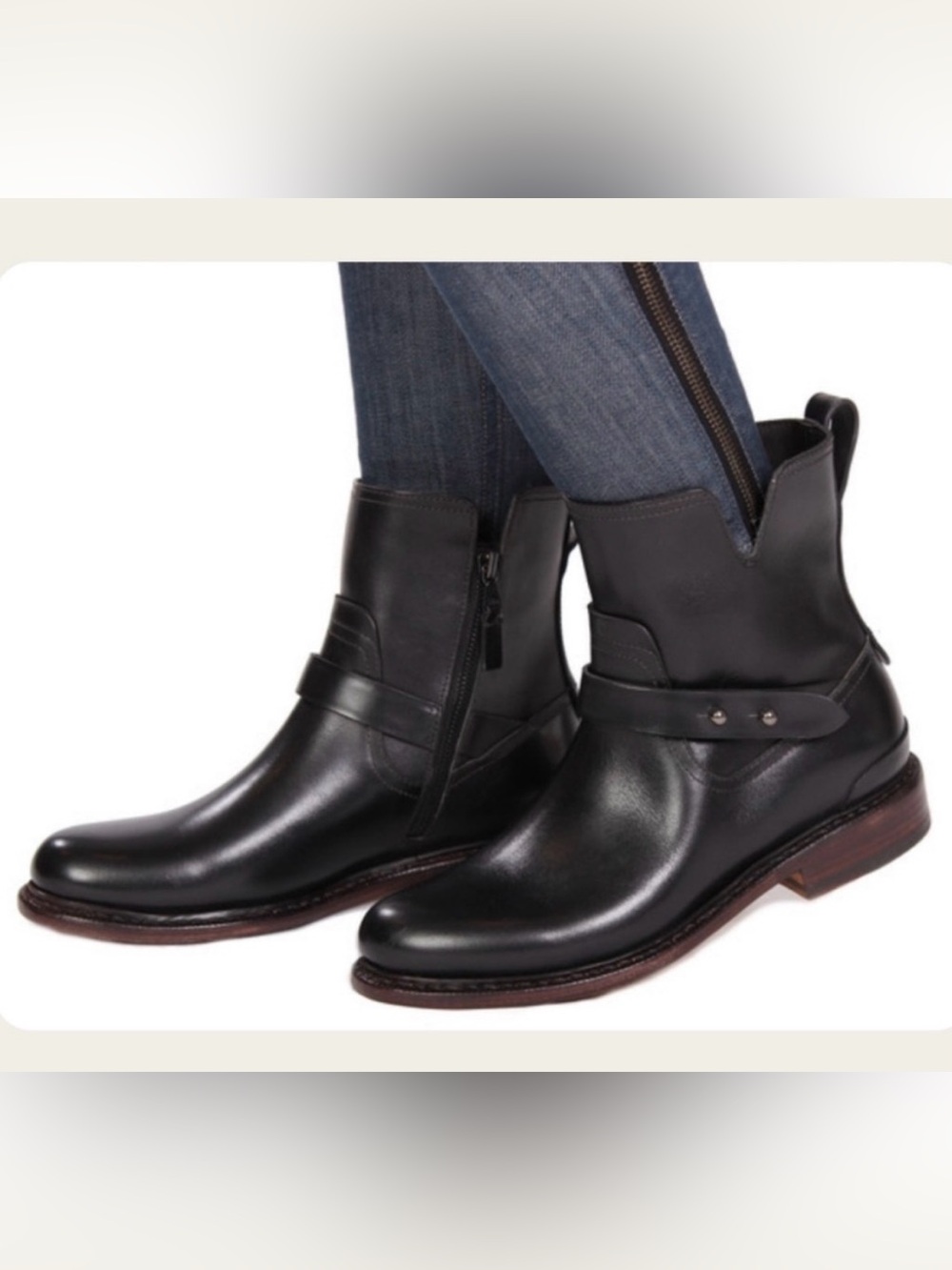 Rag & Bone Ashford Motorcycle Biker Ankle Boots size 37 US 7 EUC